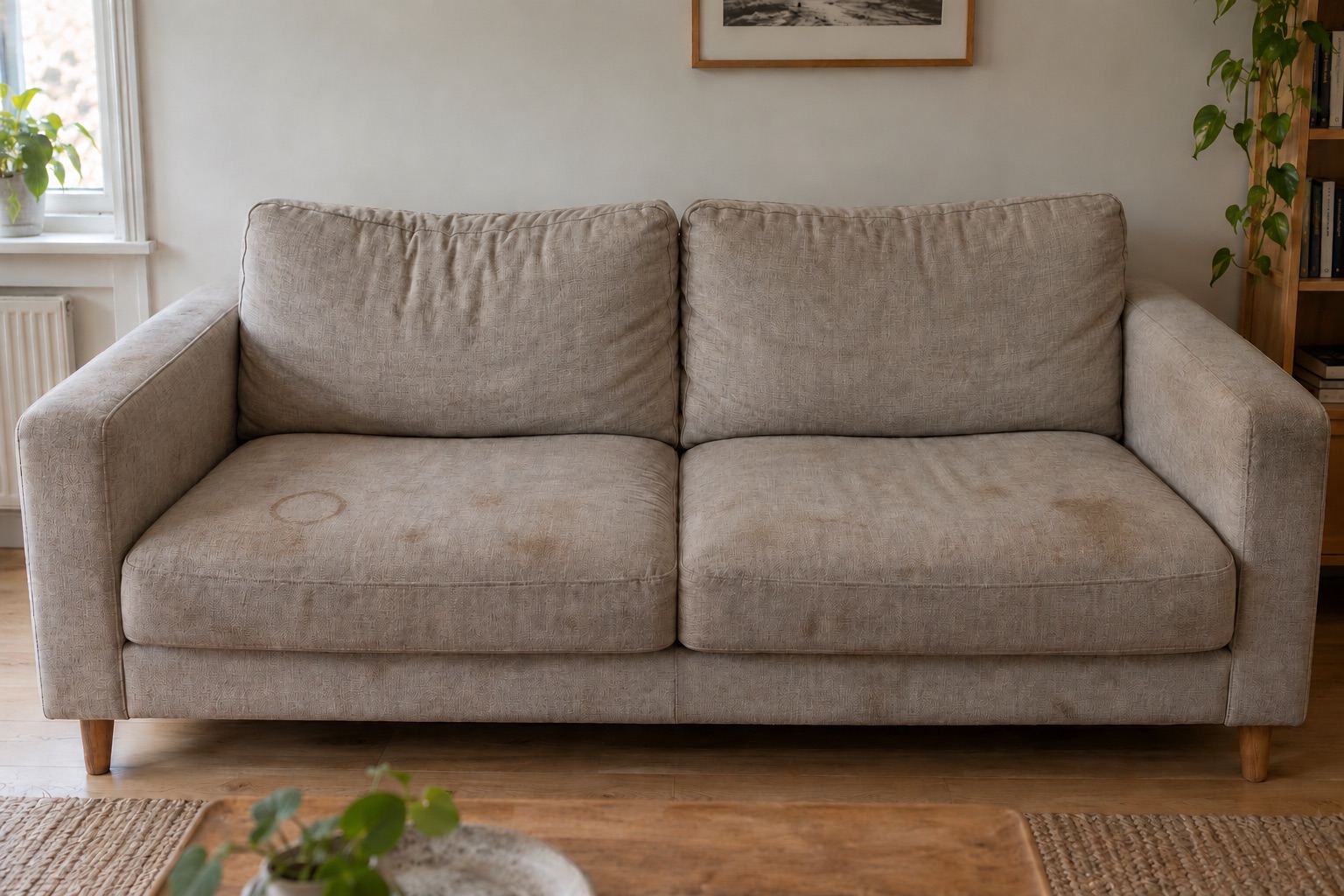 Sofa før rens